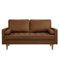 Valour Tufted Vegan Leather Loveseat