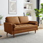 Valour Tufted Vegan Leather Loveseat
