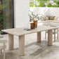 Nautica Outdoor Patio 87" Rectangular Aluminum Dining Table