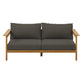 Wren Outdoor Patio Teak Wood Sofa