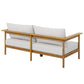 Wren Outdoor Patio Teak Wood Sofa