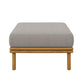 Wren Outdoor Patio Teak Wood Ottoman