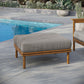 Wren Outdoor Patio Teak Wood Ottoman