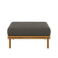 Wren Outdoor Patio Teak Wood Ottoman