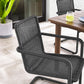 Abacus Outdoor Patio Wicker Dining Chairs Set of 2