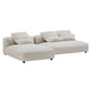 Solace 2-Piece Modular Corduroy Upholstered Sectional Sofa With Chaise