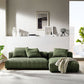 Solace 2-Piece Modular Corduroy Upholstered Sectional Sofa With Chaise