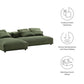 Solace 2-Piece Modular Corduroy Upholstered Sectional Sofa With Chaise