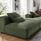 Solace 3-Piece Modular Corduroy Upholstered Sectional Sofa