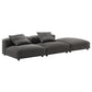 Solace 3-Piece Modular Upholstered Fabric Sectional Sofa