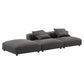 Solace 3-Piece Modular Upholstered Fabric Sectional Sofa