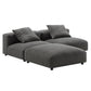 Solace 3-Piece Modular Upholstered Fabric Sectional Sofa