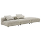Solace 3-Piece Modular Upholstered Fabric Sectional Sofa