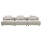Solace 3-Piece Modular Corduroy Upholstered Sofa