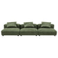 Solace 3-Piece Modular Corduroy Upholstered Sofa