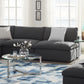 Commix Down Filled Overstuffed 2-Piece Armless Sectional Loveseat