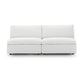 Commix Down Filled Overstuffed 2-Piece Armless Sectional Loveseat