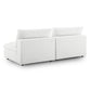 Commix Down Filled Overstuffed 2-Piece Armless Sectional Loveseat