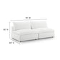 Commix Down Filled Overstuffed 2-Piece Armless Sectional Loveseat
