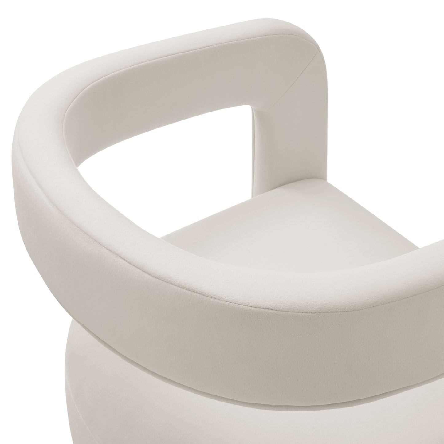 Winslow  Barrel Performance Velvet Dining Chair