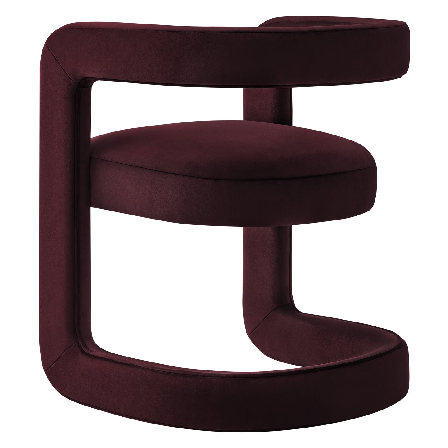 Winslow  Barrel Performance Velvet Dining Chair