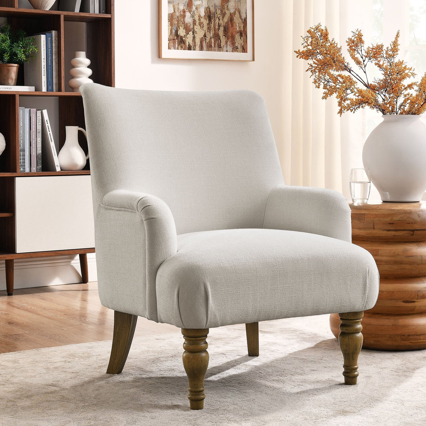 Ellington Fabric Upholstered Accent Armchair