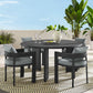 Tahoe 5-Piece Outdoor Patio Aluminum Dining Set