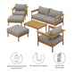 Wren 6-Piece Outdoor Patio Teak Wood Furniture Set