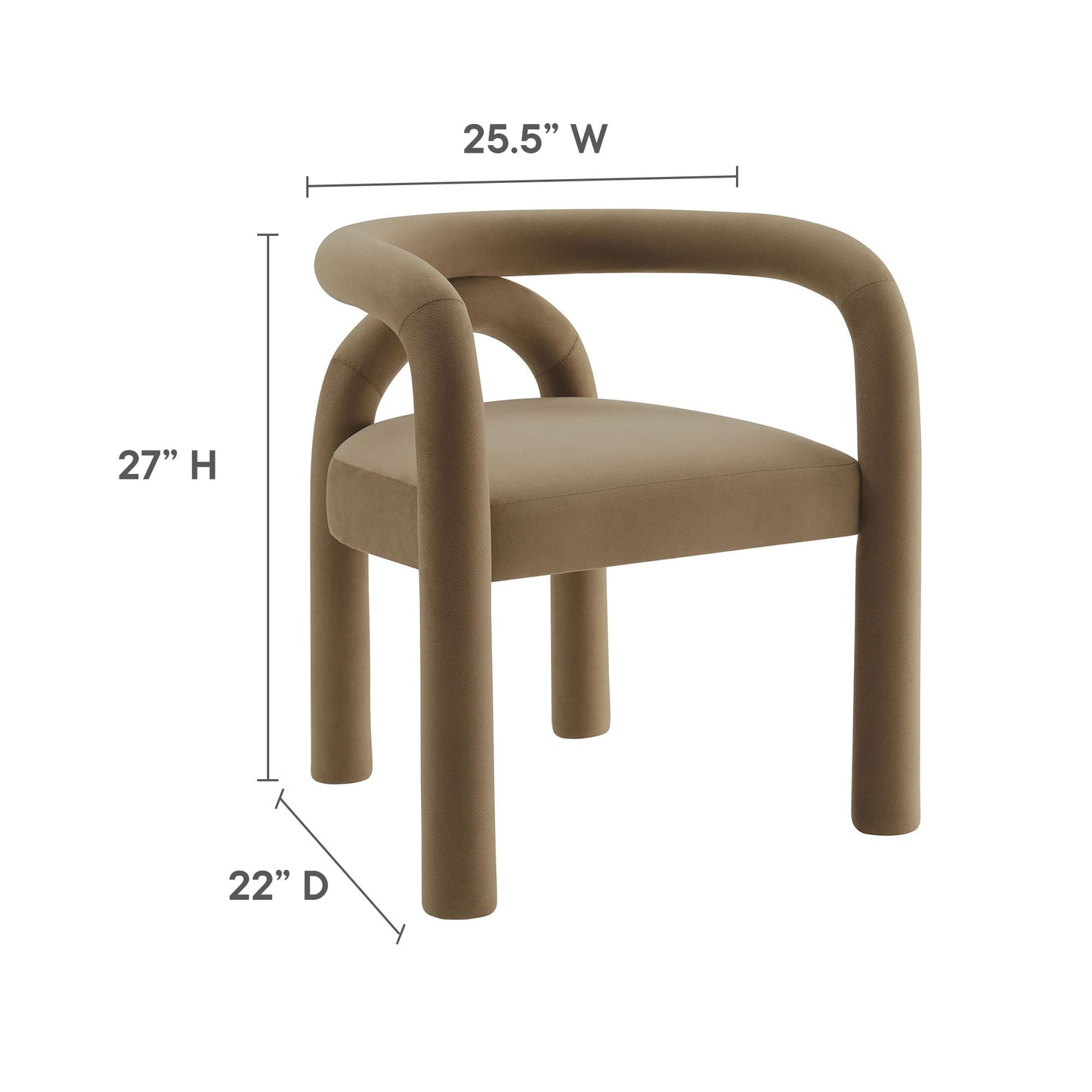 Astrid Performance Velvet Dining Chair