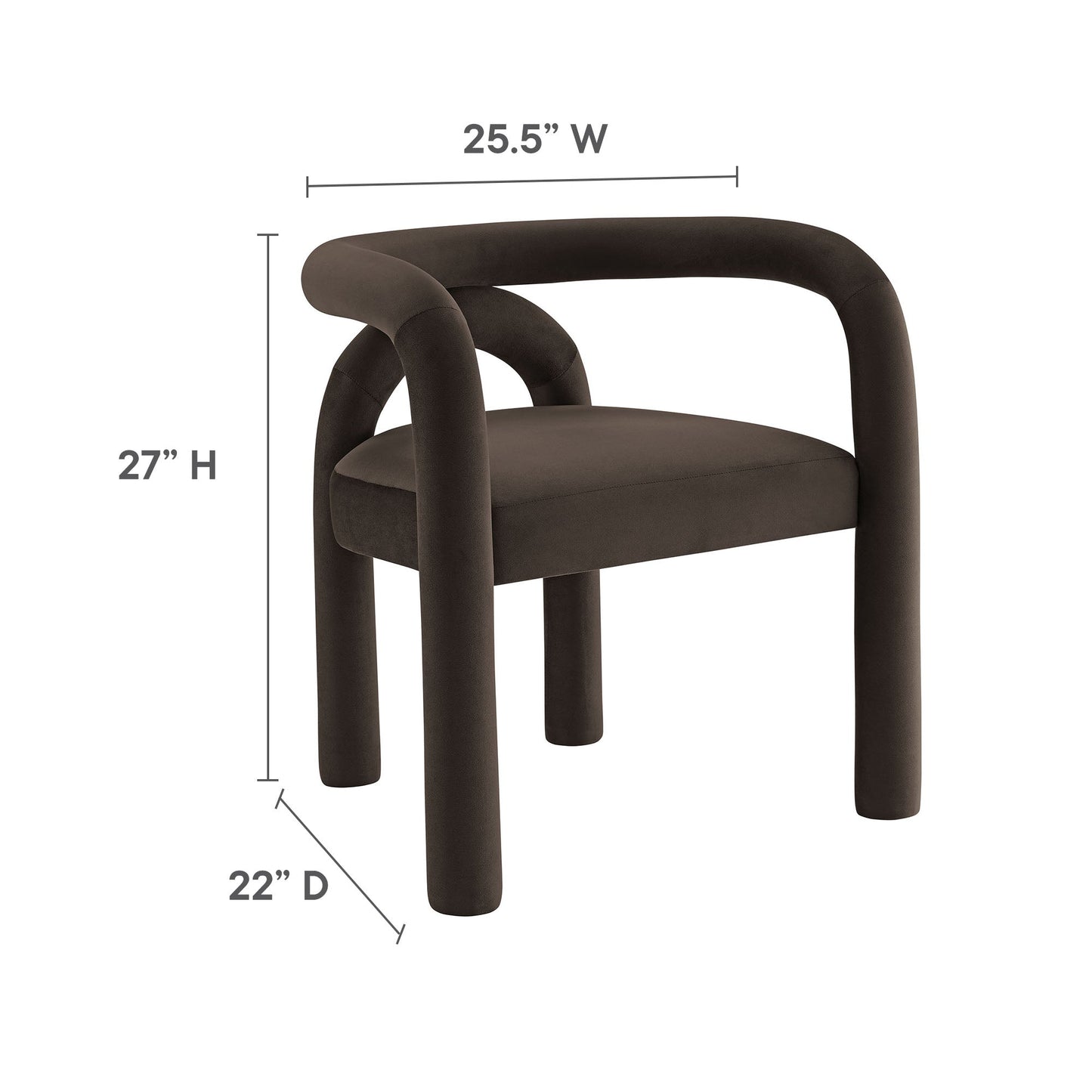 Astrid Performance Velvet Dining Chair