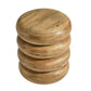 Ellery Round Stacked Wood Side Table