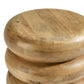 Ellery Round Stacked Wood Side Table
