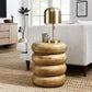 Ellery Round Stacked Wood Side Table
