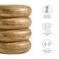 Ellery Round Stacked Wood Side Table