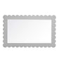Emmeline Scalloped Rectangle Wall Mirror