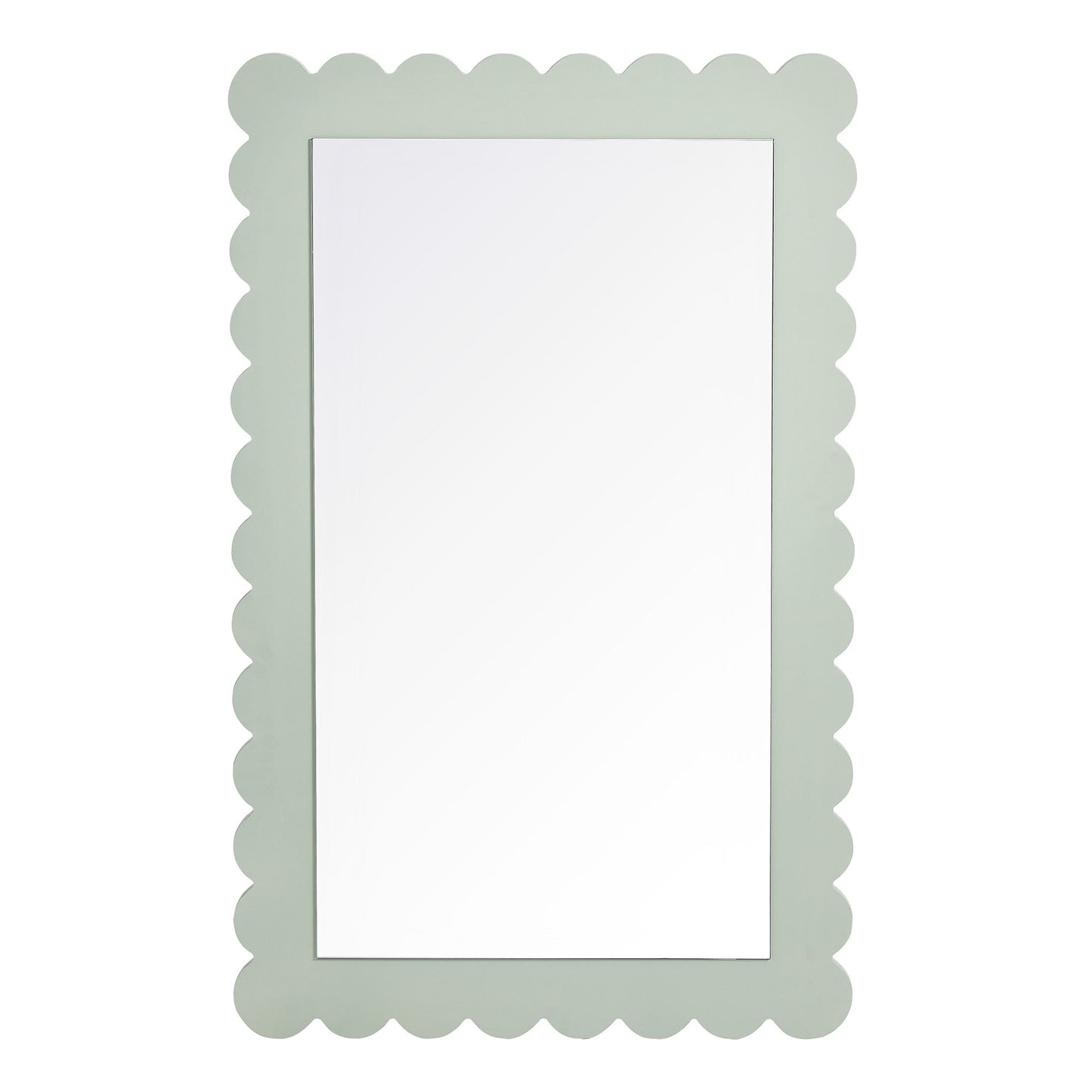 Emmeline Scalloped Rectangle Wall Mirror