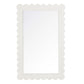Emmeline Scalloped Rectangle Wall Mirror