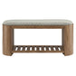 Ashby 45" Geometric Upholstered Bench