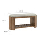 Ashby 45" Geometric Upholstered Bench
