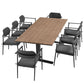 Aeris 9-Piece Outdoor Patio Aluminum Dining Set