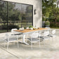 Aeris 9-Piece Outdoor Patio Aluminum Dining Set
