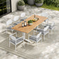 Aeris 9-Piece Outdoor Patio Aluminum Dining Set