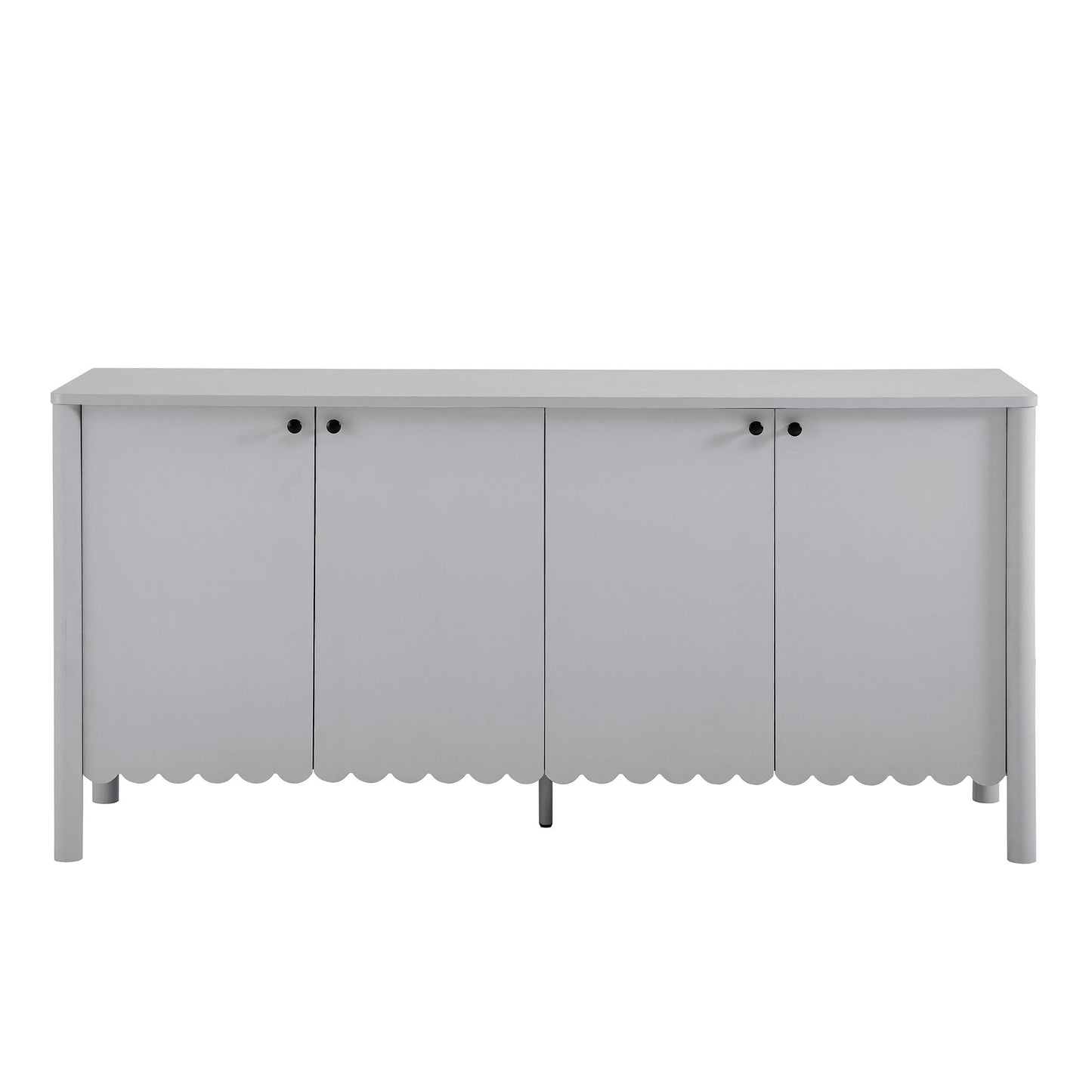 Emmeline 66" 4-Door Scalloped Sideboard Cabinet