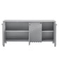 Emmeline 66" 4-Door Scalloped Sideboard Cabinet