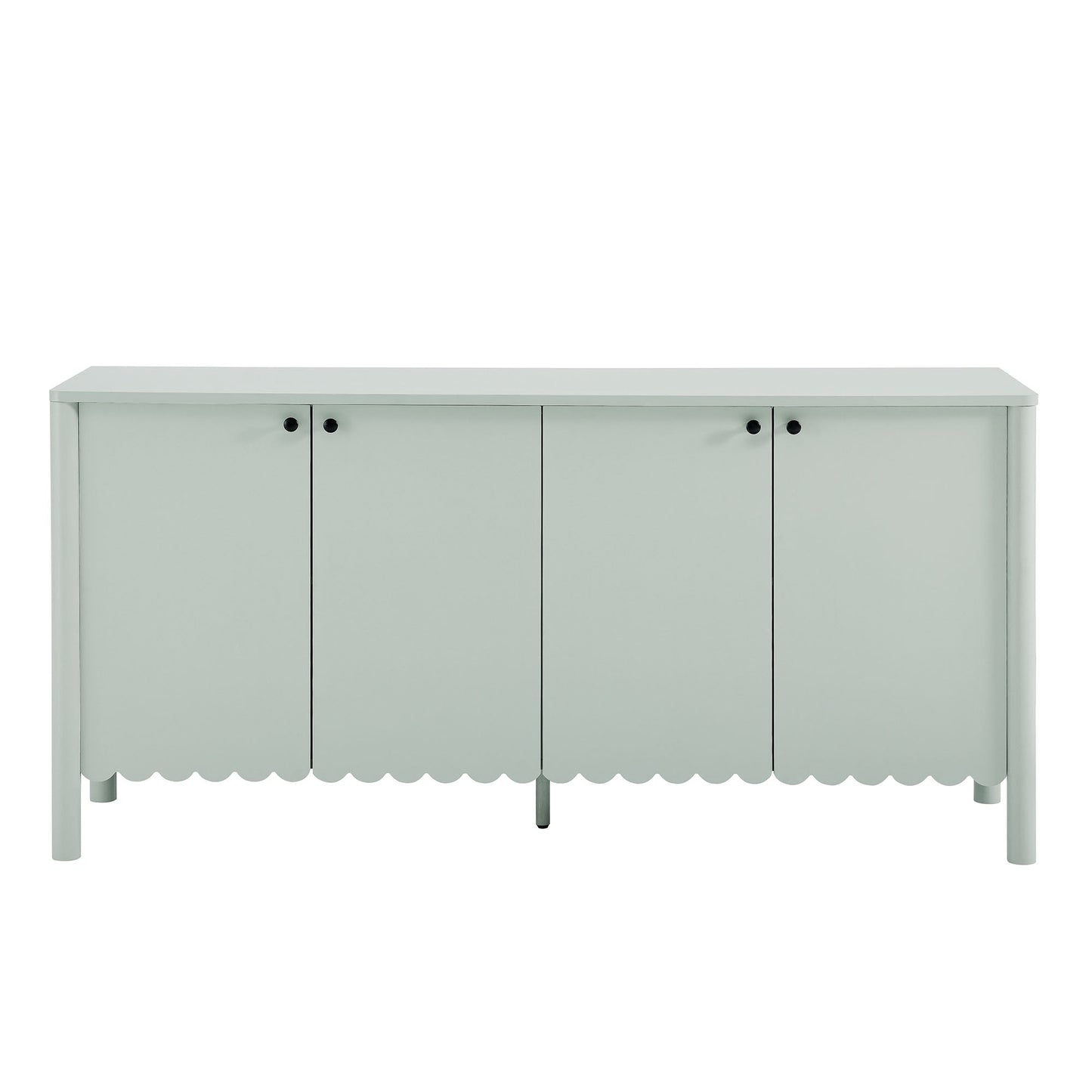 Emmeline 66" 4-Door Scalloped Sideboard Cabinet