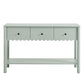 Emmeline 3-Drawer Scalloped Console Table