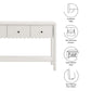 Emmeline 3-Drawer Scalloped Console Table