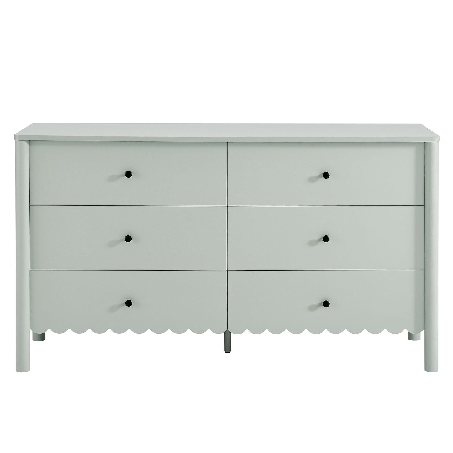 Emmeline Scalloped 6-Drawer Dresser