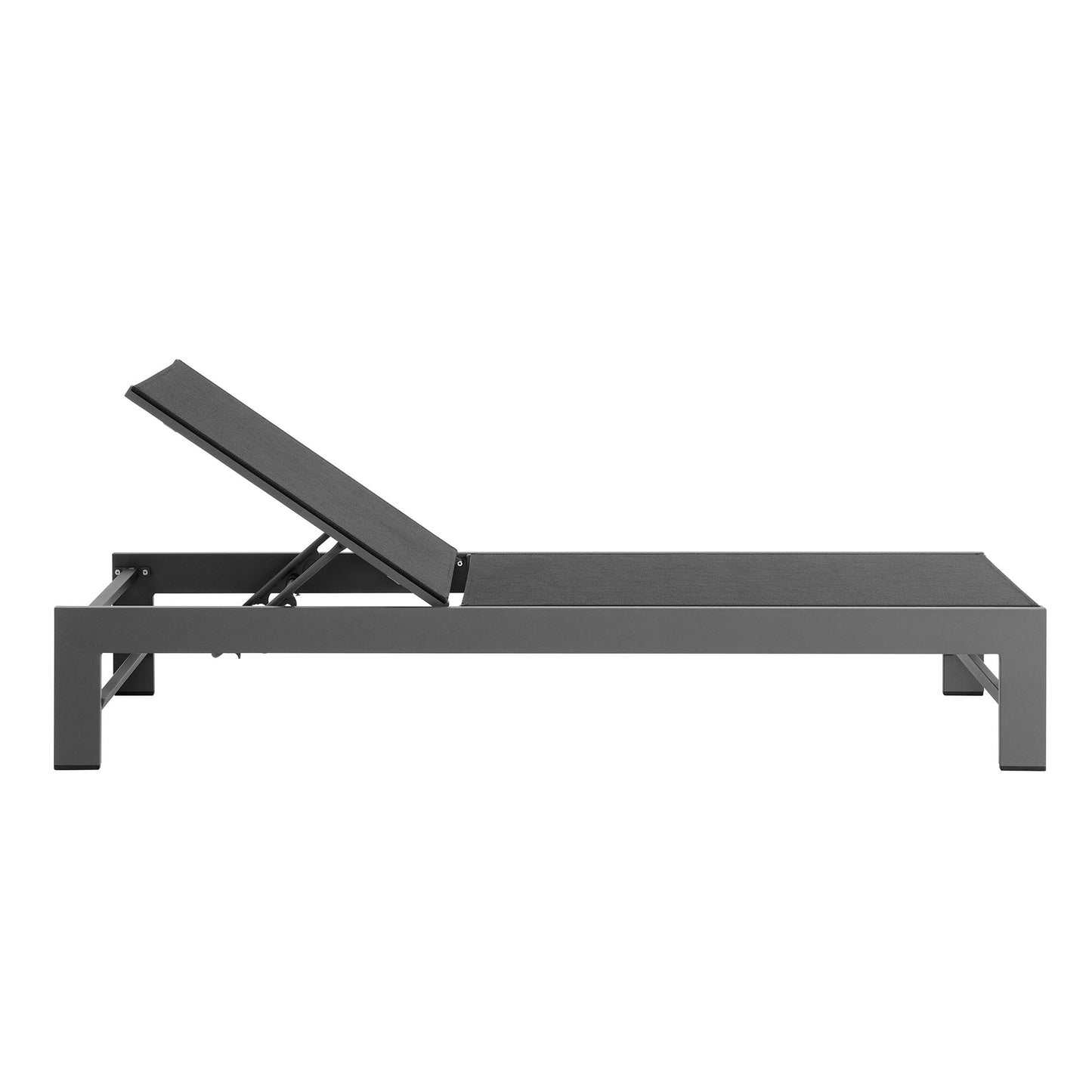 Tahoe Outdoor Patio Mesh and Aluminum Chaise Lounge