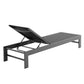 Tahoe Outdoor Patio Mesh and Aluminum Chaise Lounge